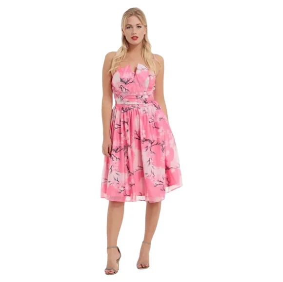 strapless open back dress Rose Princess Dress main image 1